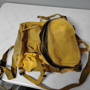 Heavy Canvas Back Pack, gold
